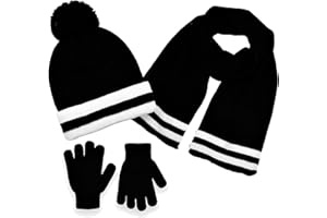 POLAR WEAR Polarwear Boys Hat,scarf & Glove Set-Kids Cold Weather Winter Accessories-Childrens 3 Pc Beanie Set-Big Boys Hat Scarves sets