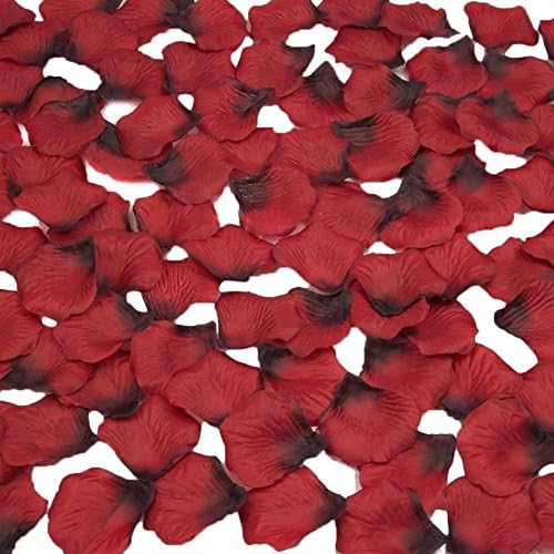 Wholesale Lot 2000 PCS OPCC dark Red Silk Rose Petals Wedding Flower Decoration