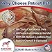 Pig Ear Strips for Dogs by Patriot Pet, Pig Ear Slivers Made in USA are Great for Dogs that love to Chew. Piggy dog Treats 16OZ Bag is All Natural, USDA/FDA Approved with No Harmful Additives.