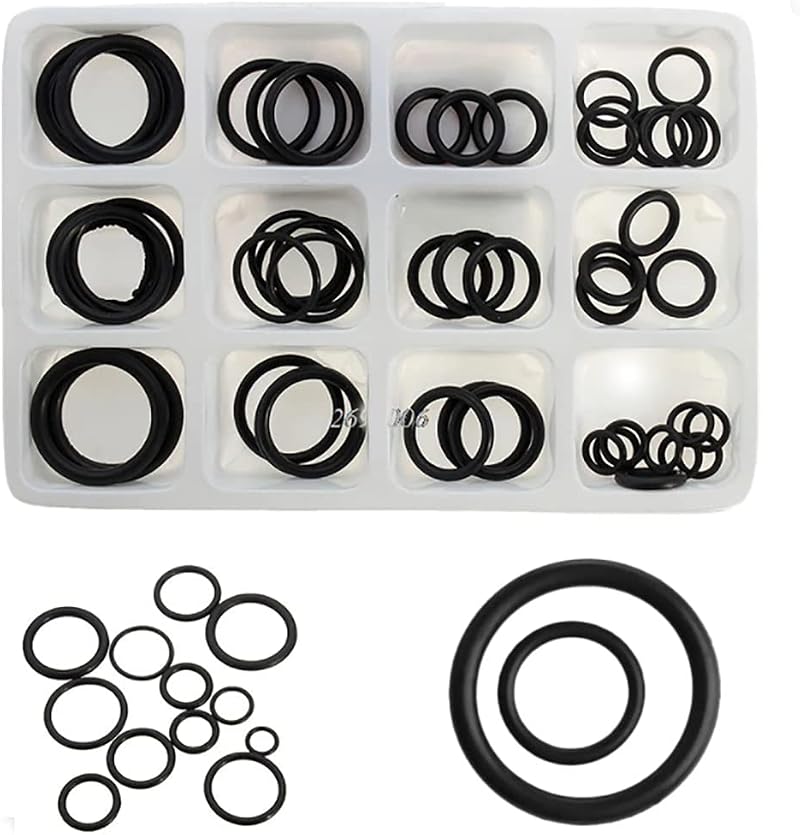 SmartHome 50pc Assorted Rubber O Rings Plumbing Tap Sink Washers Car Seals Air