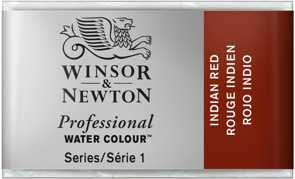 Winsor & Newton Professional Water Colour Paint Whole Pan, Indian Red