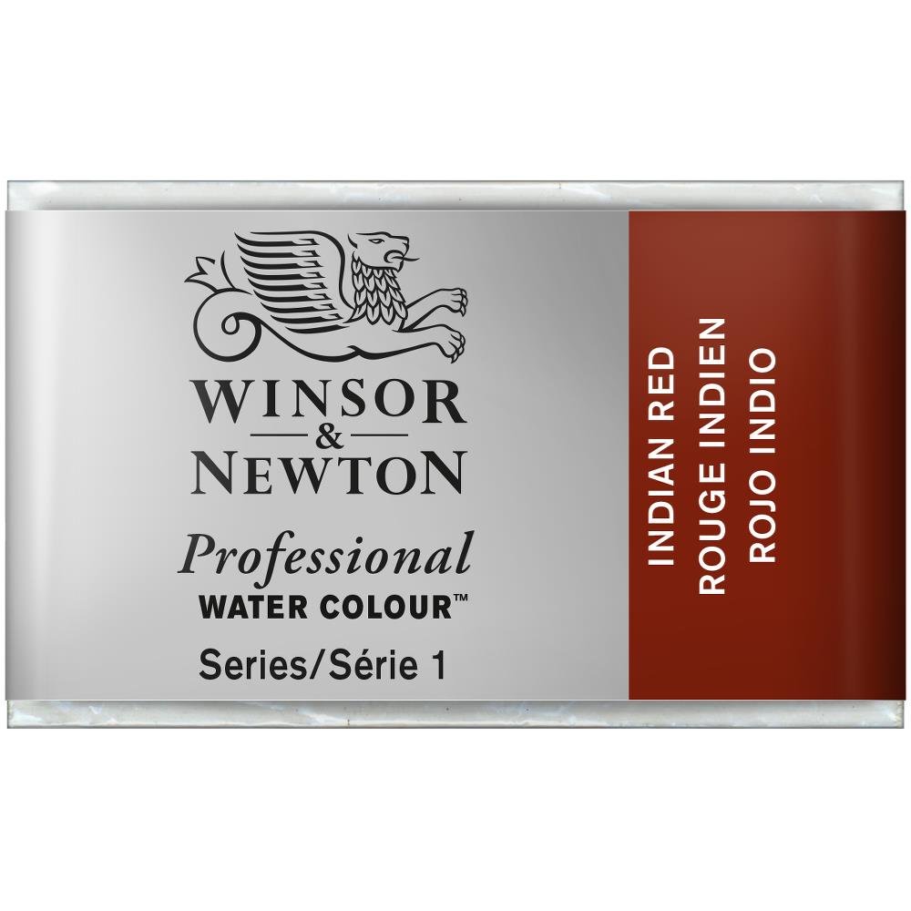 Winsor & Newton Professional Water Colour Paint Whole Pan, Indian Red
