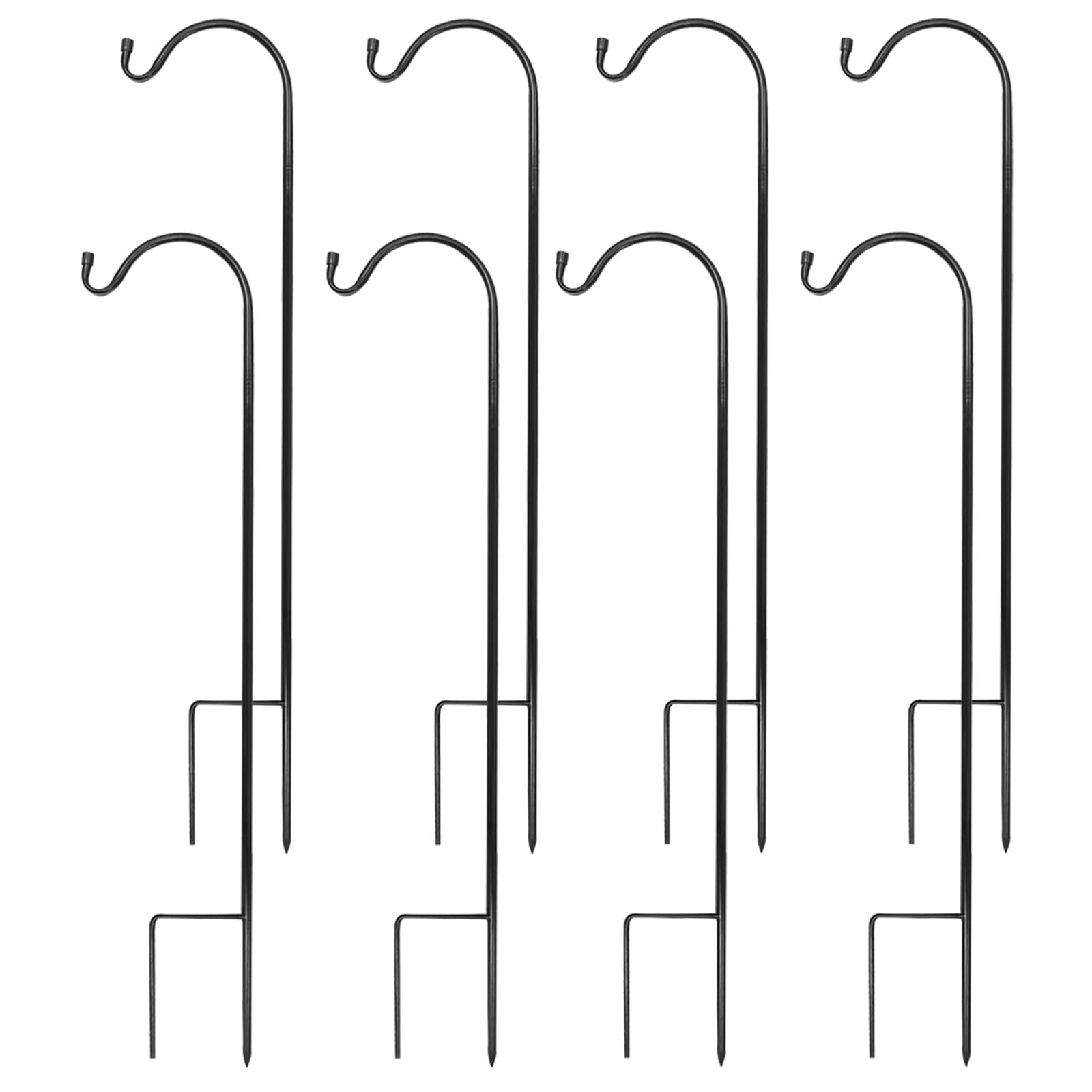 Photo 1 of Urban Deco 8PK Heavy Duty Shepherds Hook, 37' Inch Tall Adjustable Height Shepards Hooks for Outdoors, Plant Hangers Garden Stakes, Plant Hooks Pole for Wedding, Garden, Outdoors