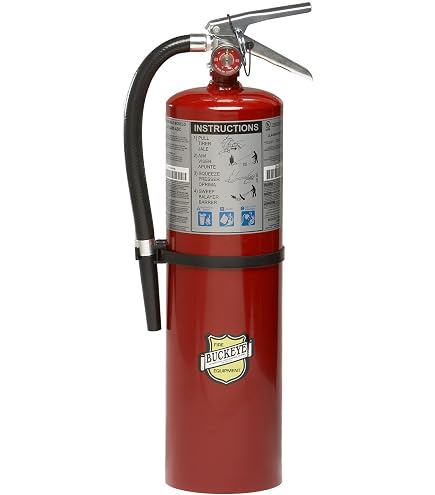 BUCKEYE Fire Extinguisher, 4A:80B:C, 10 lb., 21in.H, Red: Amazon