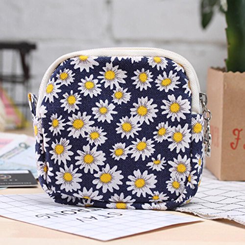 Yooan Cute Cartoon Sanitary Napkin Bag Purse Holder Organizer Storage Bags with Zipper Traveling Travel Napkins Towel Pouch Pad Holder - Thumbnail 2