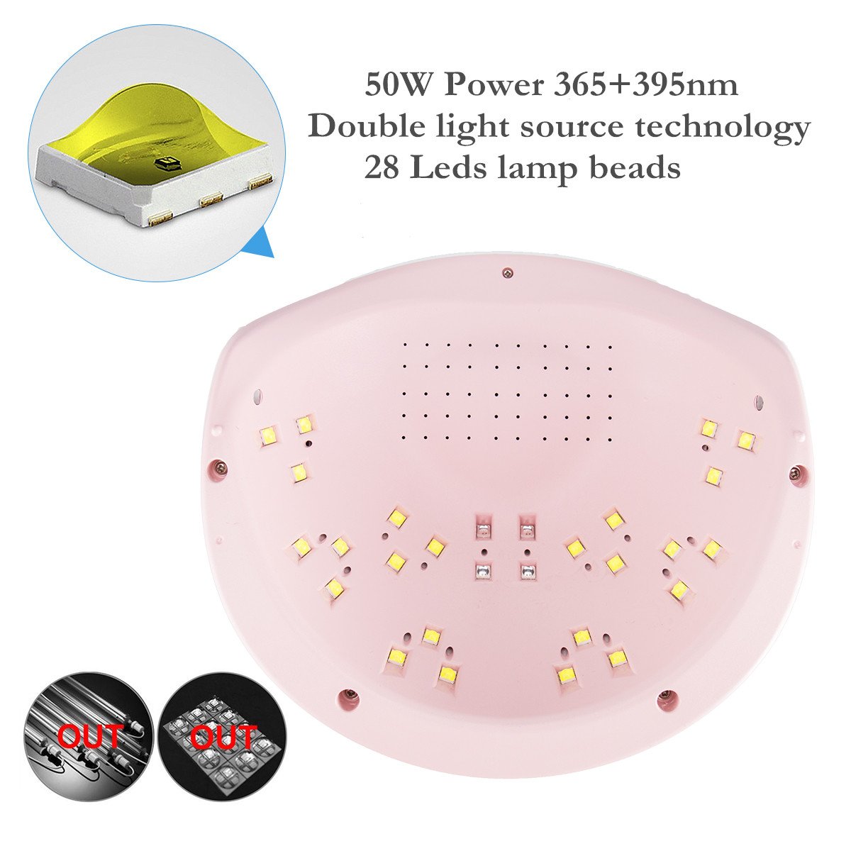 Nail Dryer UV LED Nail Lamp with LCD Display Screen 3 Timer