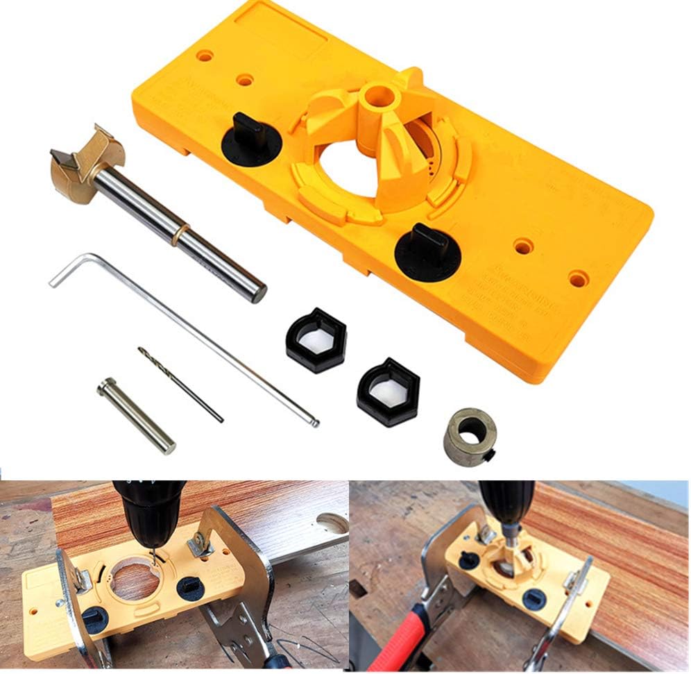 WSNDG 35mm Hinge Jig Boring Hole, Door Drilling Hole Guide