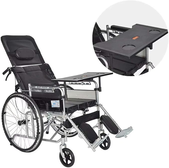 GGhome Wheelchair Tray, Detachable ABS Plastic Wheelchair Lap Tray