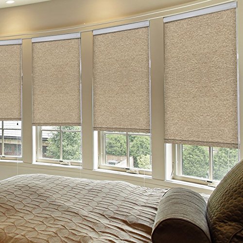 Buy LIVIN BLINDS Fabric Window Blinds with Wood Lock Style (48x72