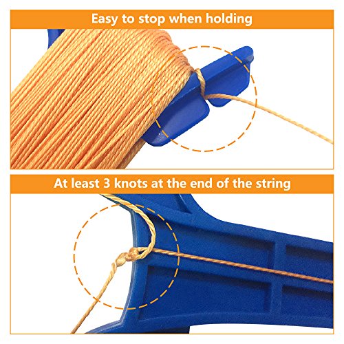 Mint's Colorful Life Kite Handle with line,300ft Durable String and Connector Ready, 3 pcs