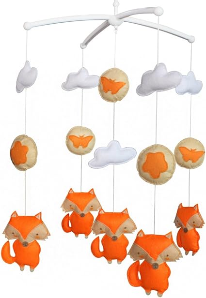 Nonwovens Crib Mobile Musical Pendaison Bell Jouet Pour Bebe Type De Renard 06 Amazon Fr Bebes Puericulture