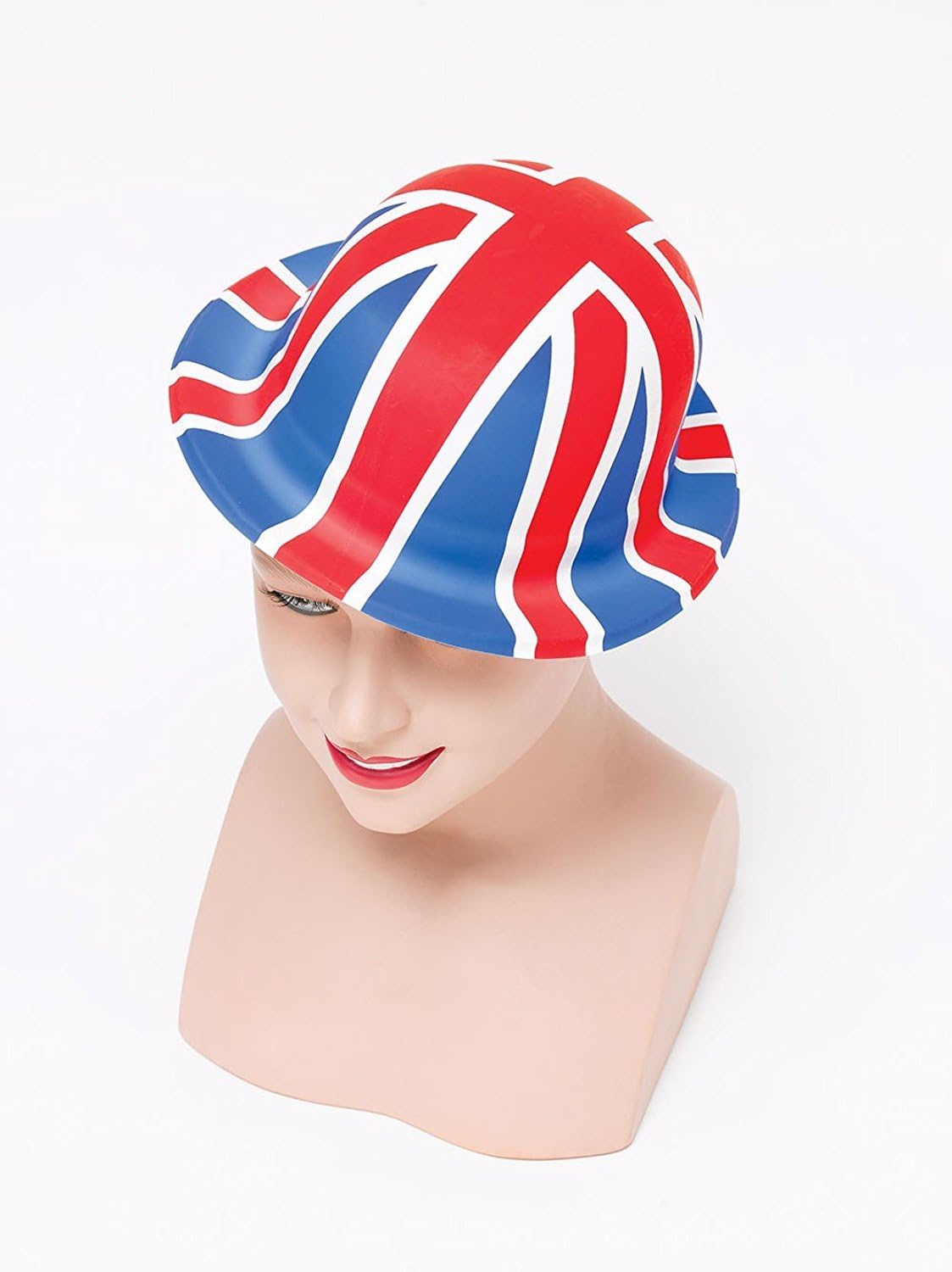 6pk St George Plastic Bowler Hats – England Flag – Rugby Fancy Dress Sport