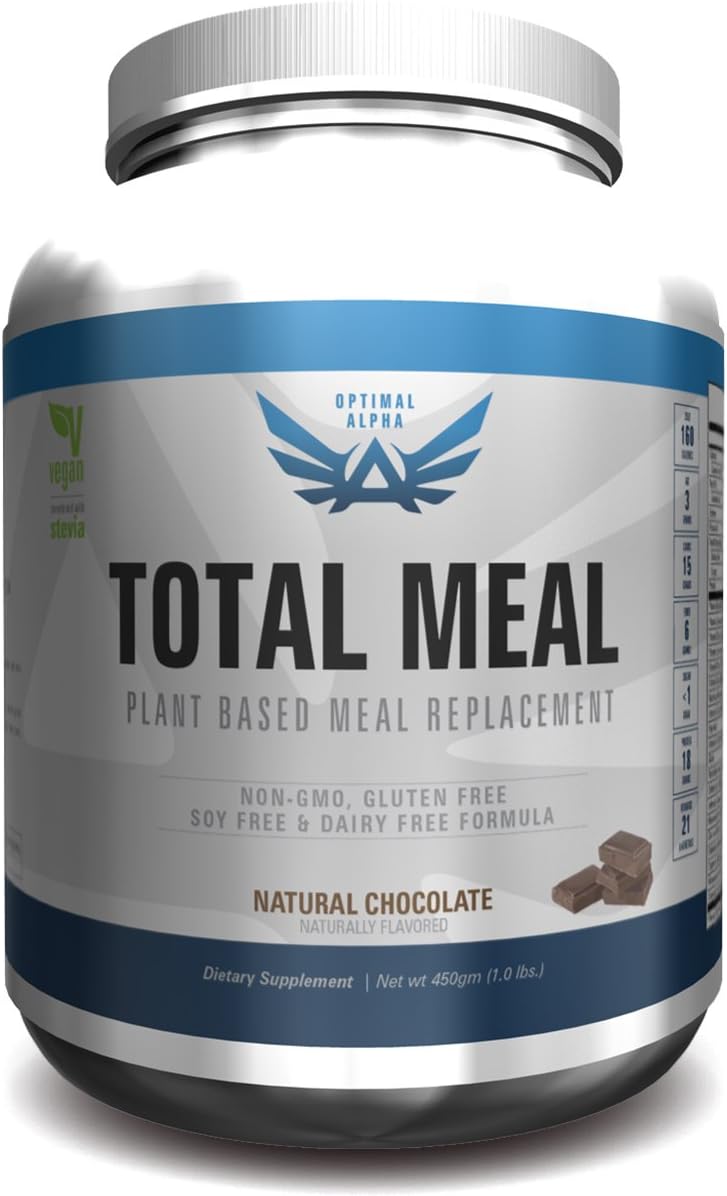 IMSOALPHA, Vegan Meal Replacement, Non-GMO, No Gluten/Soy/Dairy/Wheat/Artificial Flavors/Sweeteners/Preservatives (Chocolate)