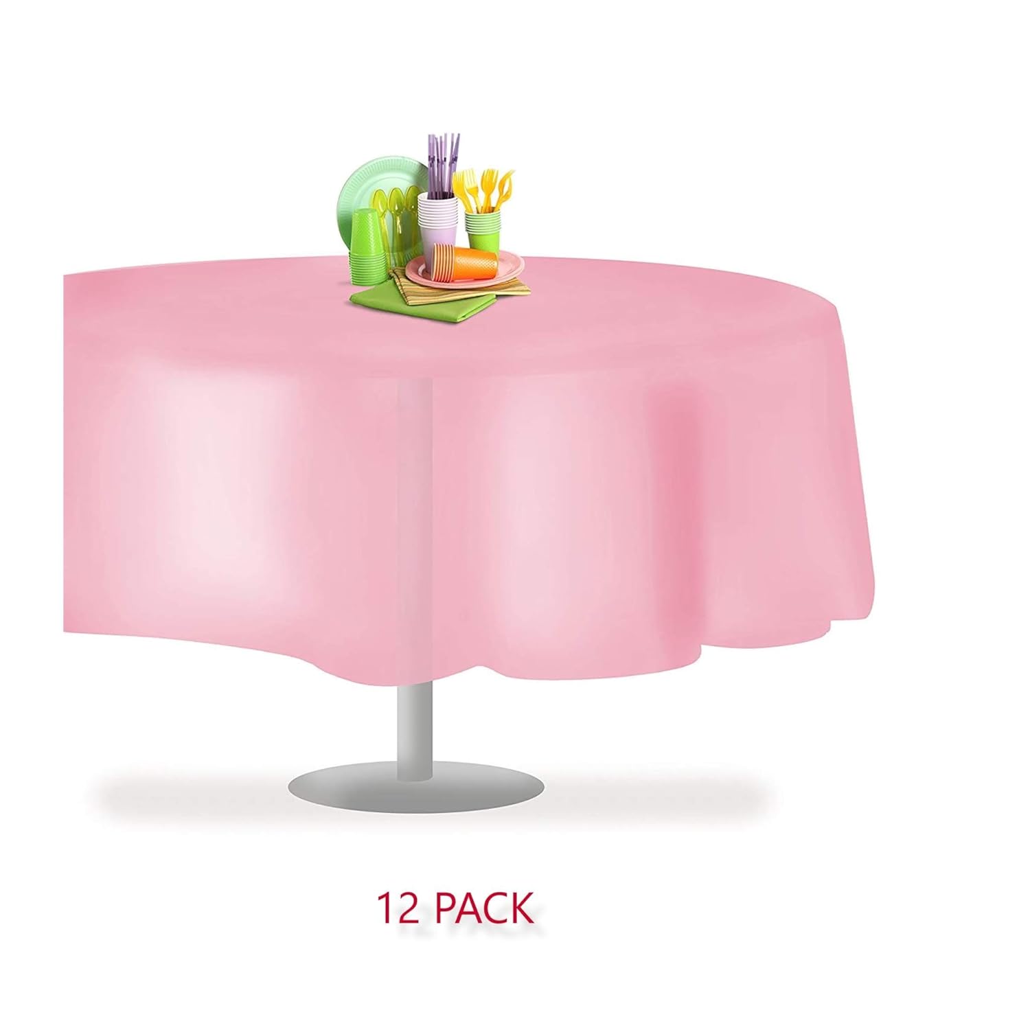 Best round plastic reusable table cloth