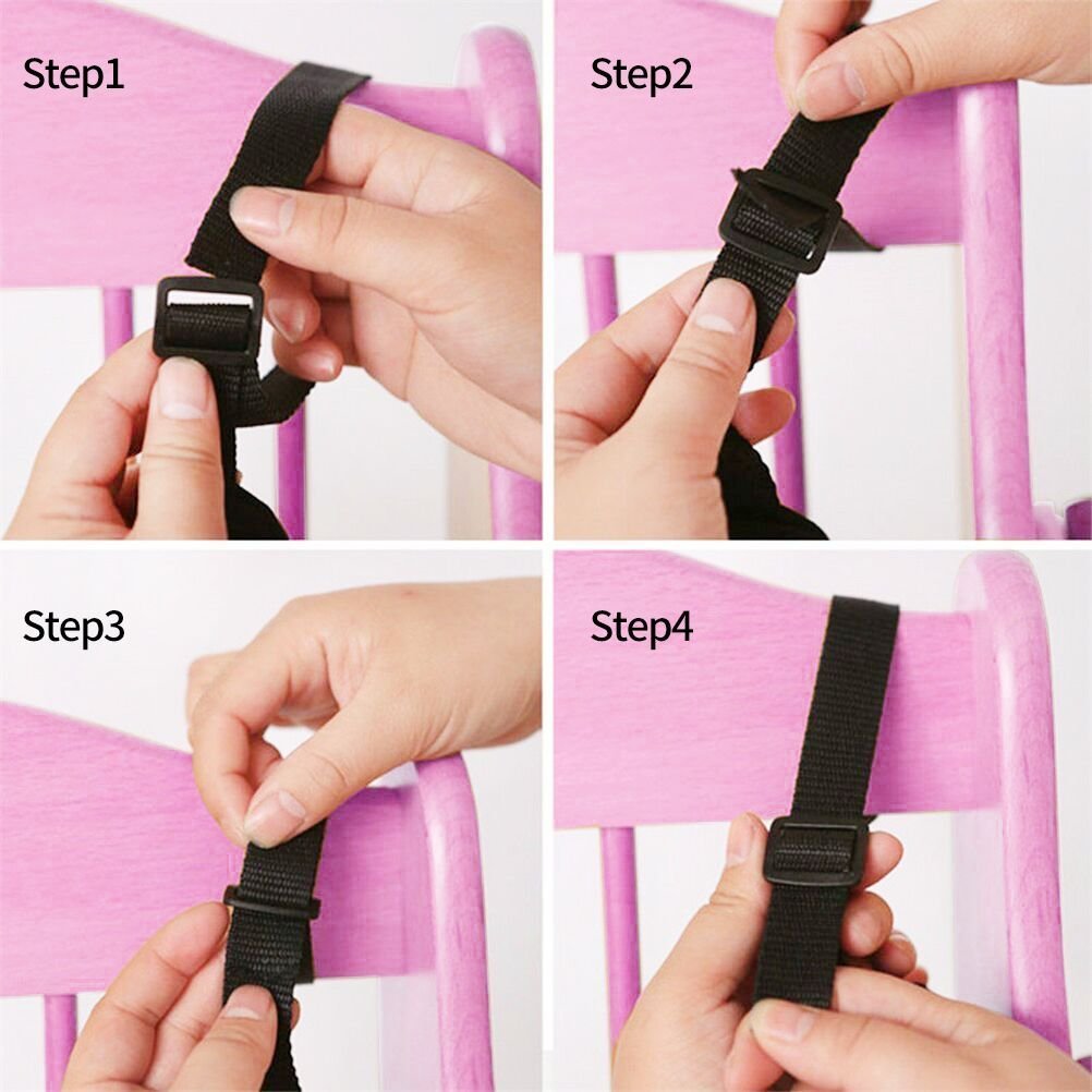 Correas de seguridad HBselect Arneses Silla Paseo 5 Puntos Negro