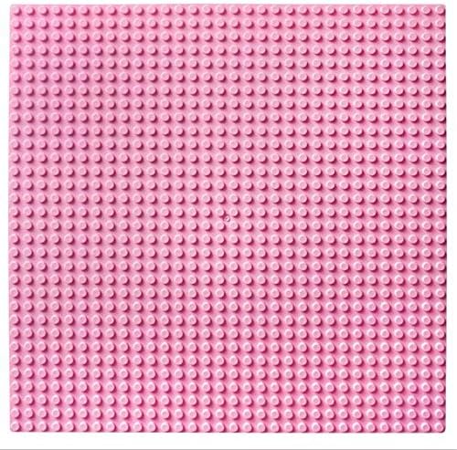 32x32 Dot Base Plate Large Size Big Baseplate Bottom Board for Figure DIY Building Block Toy 100% Compatible with Lego(4 Pack),pink