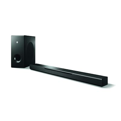 Yamaha MusicCast BAR 400 Sound Bar with Wireless Subwoofer and Alexa Connectivity - Black