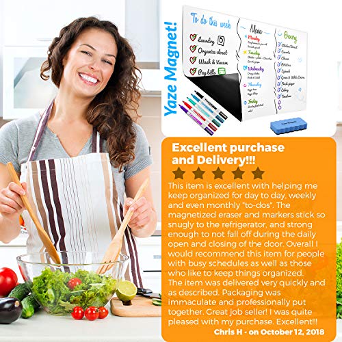 3 Magnetic+Whiteboard+Refrigerator+Organizaton+Resistant