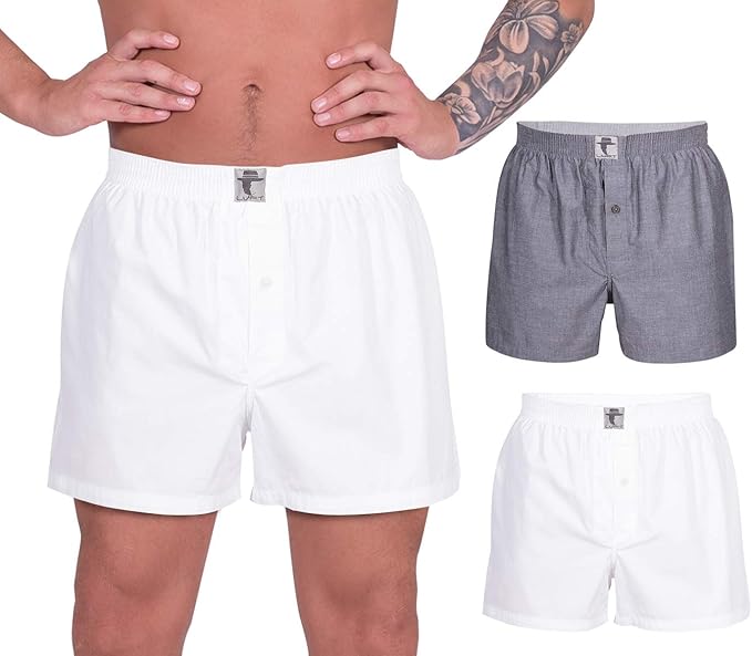 mens cotton white shorts
