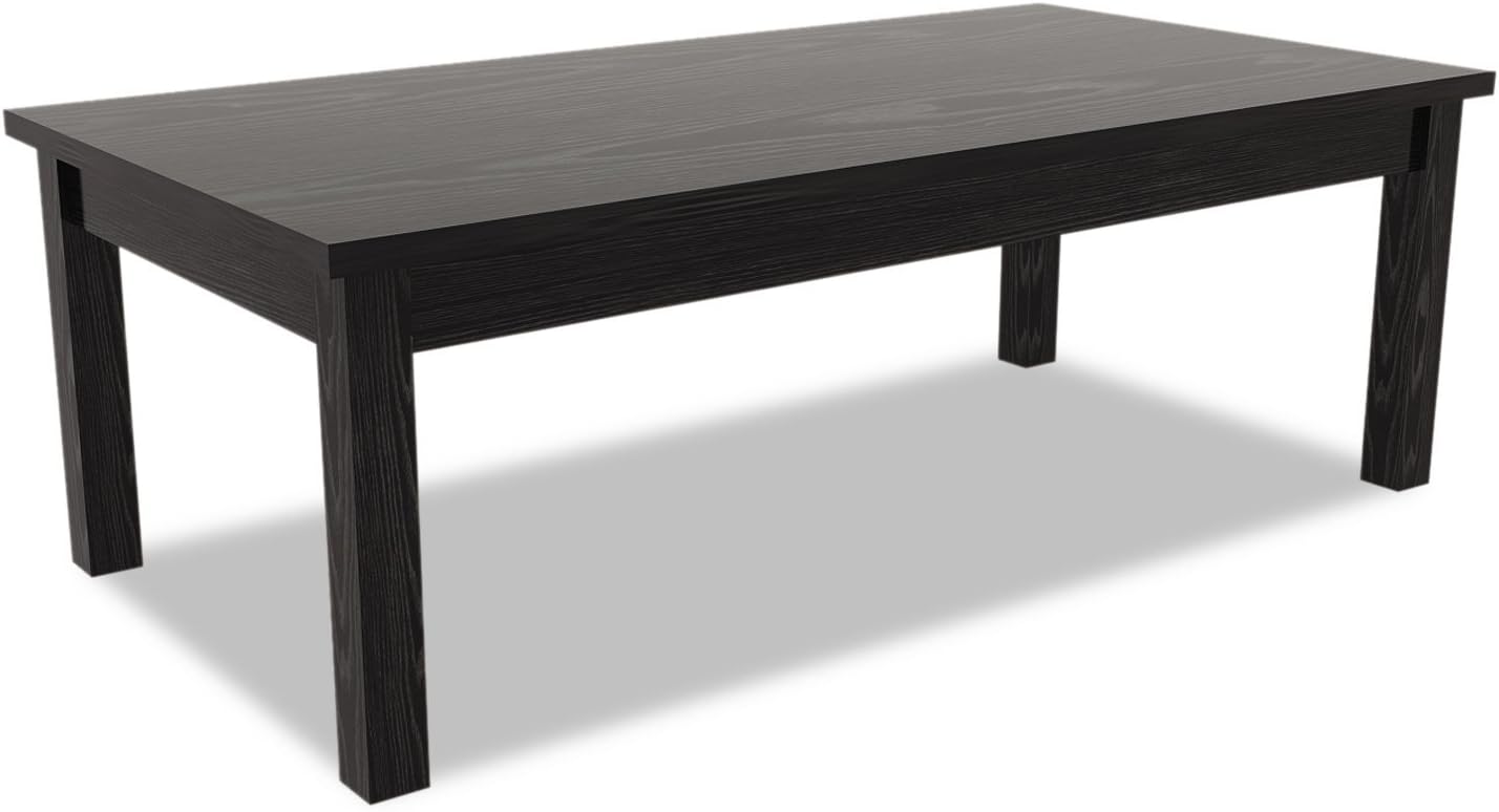 Alera ALE Valencia Series Occasional Table, Rectangle,23-5/8w x 20d x 20-3/8h, Black: Furniture & Decor