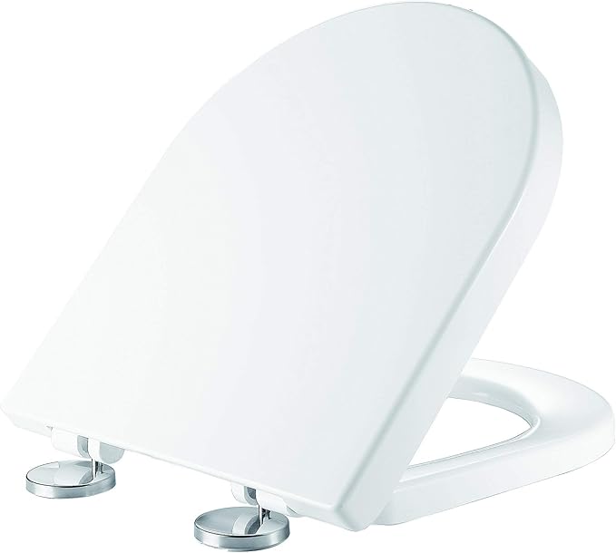 Ultra White D Shaped Toilet Seat Anctibacterial Duroplast Quick Release Toilet Seat Soft Close Ultra White D Shaped Toilet Seat Anctibacterial Duroplast Quick Release Toilet Seat Soft Close