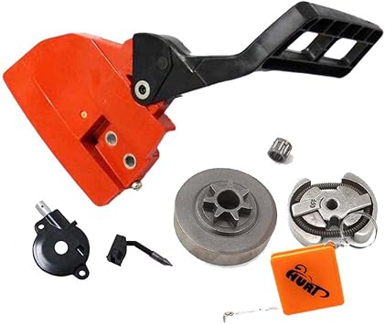 Huri 5 Tlg Kettenraddeckel Mit Kettenrad Kupplung Olpumpe Fur Husqvarna 36 41 136 137 141 142 Amazon De Auto