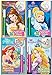 DISNEY'S Princess Invisible Ink Magic Pen Painting Activity Books, Set for Girls with ZIPPER BAG. Includes 4 Coloring books: Cinderella, Little Mermaid, Tangled and Belle from Beauty and the Beast.