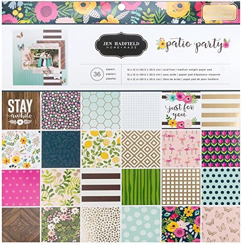 Jen Hadfield Patio Party 36 Sheet Paper Pad, Multicolor