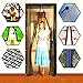 Markline Magnetic Screen Door Heavy Duty Mesh Hands-Free Retractable Full Frame Velcro Fits Door Openings up to 34