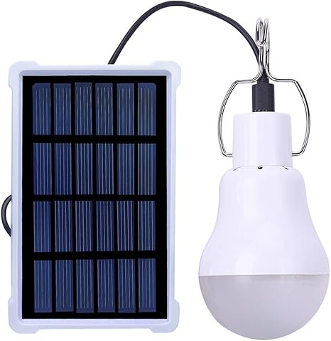 szyoumy lampara solar portatil con panel solar de control inteligente funciona con usb recargable para casa cobertizo granero interior