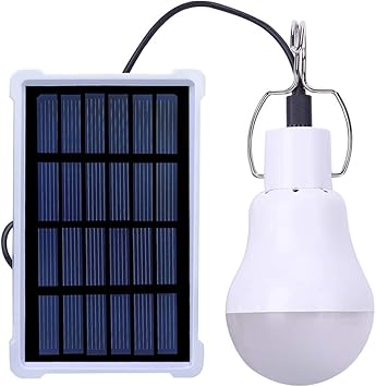 szyoumy lampara solar portatil con panel solar de control inteligente funciona con usb recargable para casa cobertizo granero interior