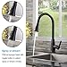 Lead-free Antique Stainless Steel Single Handle Single Lever Pull Out Pull Down Sprayer Oil Rubbed Bronze Kitchen Sink Faucet, Kitchen Faucet with Deck Plate