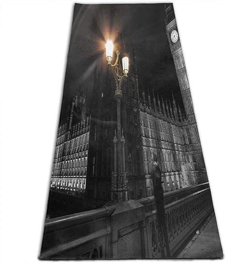 Hebb Tappetino Da Yoga Con Orologio Big Ben Di Londra Multiuso Ad Alta Densita Antiscivolo Per