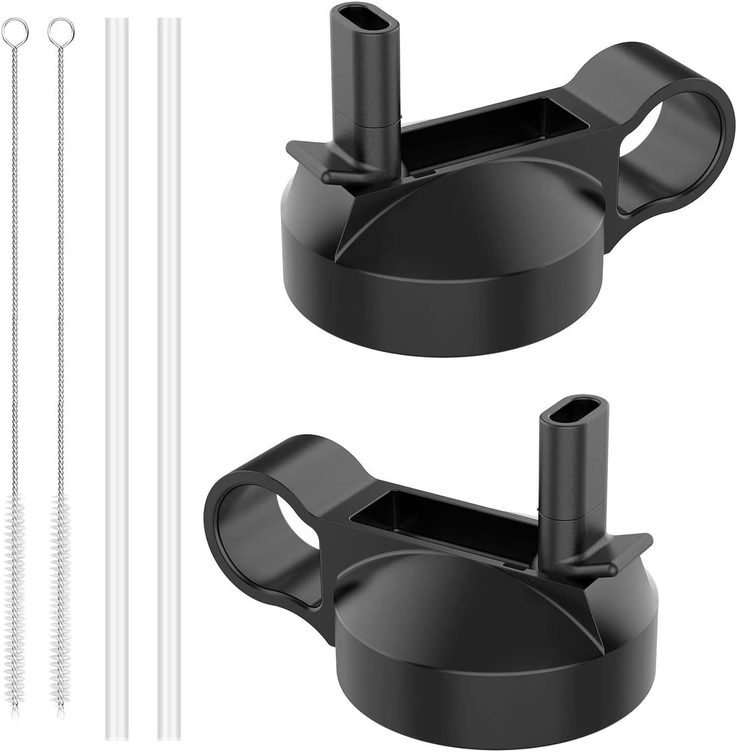 2 Pack Straw Lid for Hydro Flask Wide Mouth(with Straws and Straw
