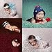 Sunmig Newborn Baby Photo Prop Blanket Rug Background Backdrops Basket Stuffer (Off-White)