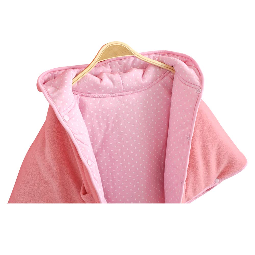 mikistory Baby Girls Baby Boys Winter Autumn Hoodie Outwear Fleece Apricot 9-24Months