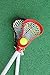 Kids Lacrosse Sticks - 2 Sticks (30 Inches) & 1 Ball - Soft Mesh Pockets, Durable Plastic Handles, & Large Head Design