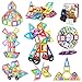 Jasonwell 133Pcs Magnetic Tiles Building Blocks Set for Boys Girls Preschool Educational Construction Kit Magnet Stacking Toys for Kids Toddlers Children Age 3 4 5 6 7 8 Year Old