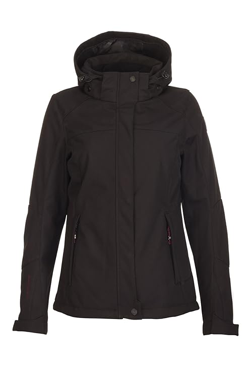 Killtec Damen Briga Softshelljacke mit abzippbarer Kapuze