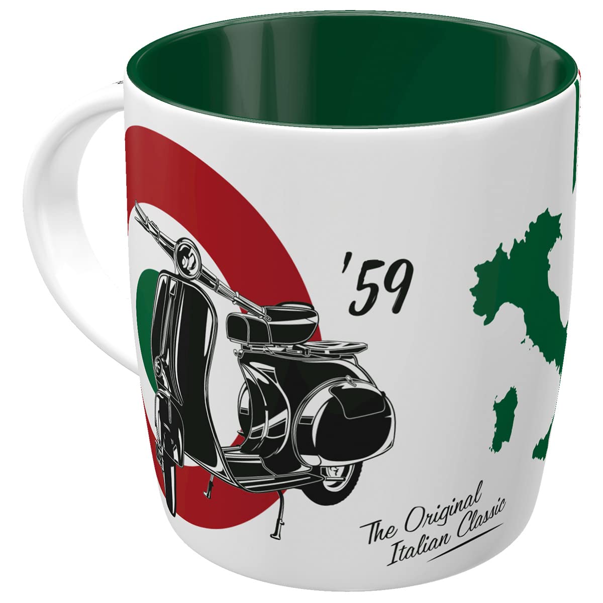 Nostalgic-Art Retro Coffee Mug 330ml Vespa - The Italian Classic - Gift Idea for Scooter Fans Original Licensed Product (OLP) Ceramic Mug Vintage Design