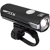 CATEYE AMPP USB Rechargeable Bike Light | Commuters, Road Cyclists &amp; Mountain Bikers, Day &amp; Night Riding Modes, IPX4 Waterproof, Tough &amp; Durable