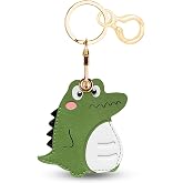 Zhapynil Leather Keychain for Airtag, Cute Protective Keychain Holder Compatible with Apple Air Tag,GPS Case Cover for Keys
