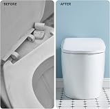 Ancable Quick Release Toilet Seat Fixings 2 Pack Universal Hinge Silver view 4