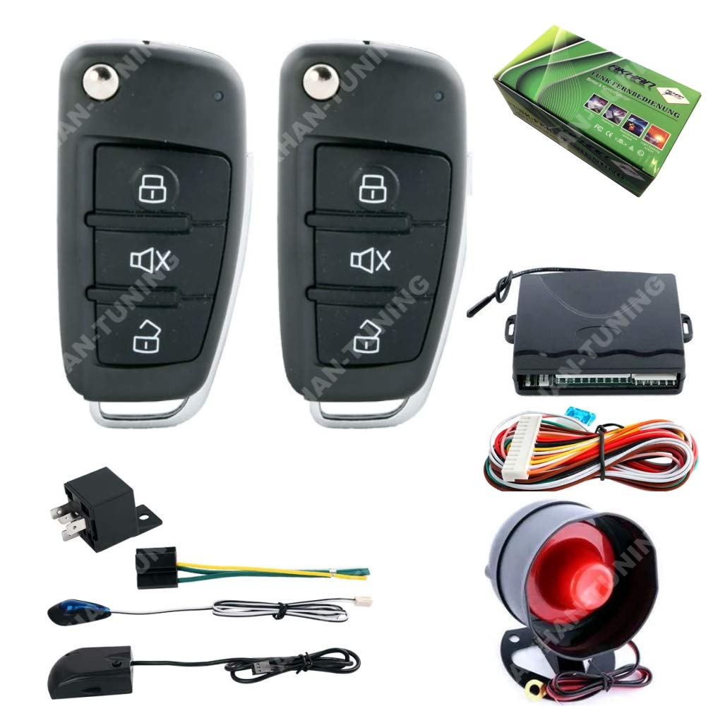 akhan AKH66164149 100A68 Alarm System Conversion Kit Including 2 Handheld Transmitter for All 12V Central Locks