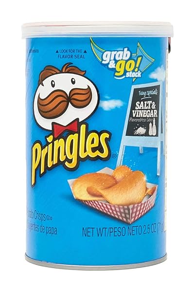 PRINGLES, SALT & VINEGAR, 2.5 OZ