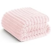 HIMEET Soft Pink Throw Blanket for Couch - 300GSM Cozy Warm Fleece Blanket for Women, Cute Lightweight Bed Blankets Birthday Gifts for Her Him, Valentines Spring Home Room Decor, Pink, 50x60 Inches
