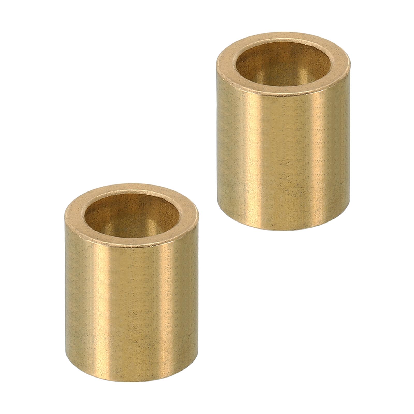 PATIKIL M14 Brass Spacers, 2 Pcs Metal Spacer Brass 14mm ID x 20mm OD x 25mm L Brass Spacers Screw Standoff for 5/9 Inch or M14 Screw