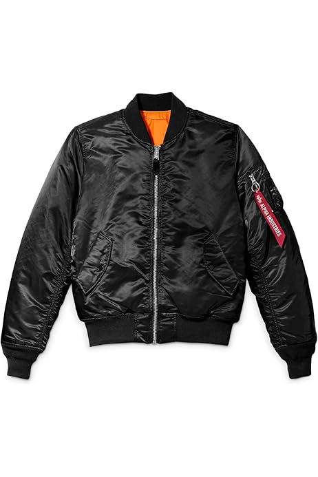 Alpha Industries MA-1 Blood Chit Bomber Flight Jacket - Fighter 