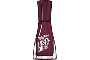 Sally Hansen Insta-Dri Nail Polish | Quick Dry, Long Lasting, Streak-Free Shine | Opaque, Glossy | 428 Zip Wine | Deep Wine Red Nail Color