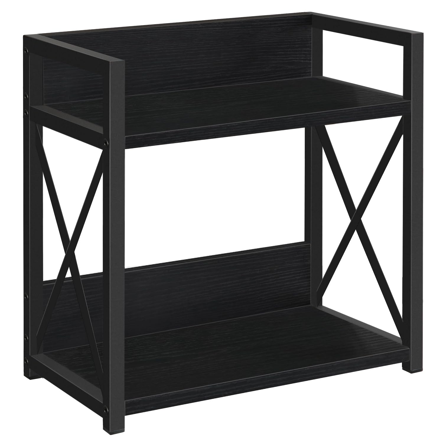 Photo 1 of YINMIT Countertop Shelf Organizer,Coffee Bar Accessories,Spice Rack,Coffee Counter Shelf,2 Tier Coffee Organizer Station for Mugs,Cups,Cream,Syrup(Black, Large)